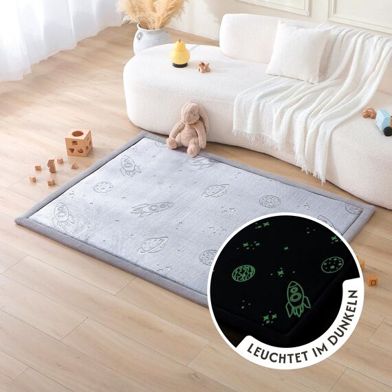Hakuna Matte Wolkenweiche Spielmatte Baby 170 x 120 x2,5cm– Teppich für Kinderzimmer mit hochwertigem Memory-Schaum – Krabbelmatte Baby mit Rutschfester Unterseite – Krabbeldecke, Tatami Matte