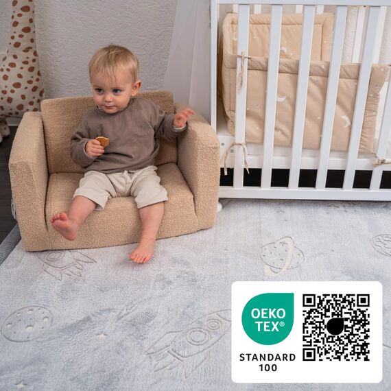 Hakuna Matte Wolkenweiche Spielmatte Baby 170 x 120 x2,5cm– Teppich für Kinderzimmer mit hochwertigem Memory-Schaum – Krabbelmatte Baby mit Rutschfester Unterseite – Krabbeldecke, Tatami Matte