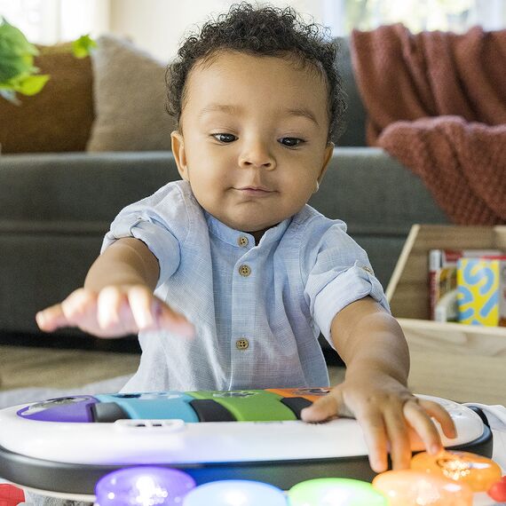 Baby Einstein, 4 in 1 Kickin' Tunes Spieldecke mit 70+ Geräuschen, 25+ Minuten Musik, Erlebnisdecke mit Klavier und Lichtern, Spielmatte mit Spielbogen abnehmbarem Babyspielzeug, ab der Geburt