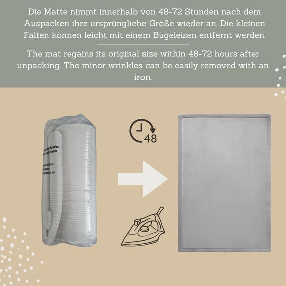Hakuna Matte Wolkenweiche Spielmatte Baby 200x150x2,5cm – Teppich für Kinderzimmer mit hochwertigem Memory-Schaum – Krabbelmatte Baby mit Rutschfester Unterseite – Krabbeldecke, Tatami Matte
