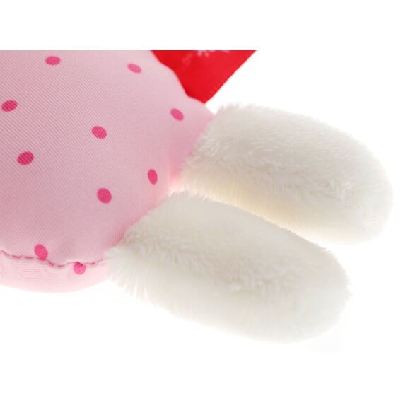 SIGIKID 41189 Rassel Schaf Red Stars Mädchen und Jungen Babyspielzeug empfohlen ab Geburt rosa