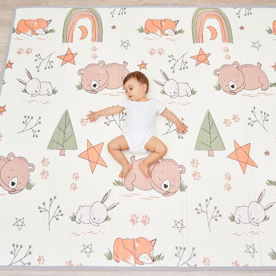 Krabbelmatte Baby Faltbar Spielmatte Kinder Spieldecke 150x180x1cm Krabbeldecke Für Baby - Babymatte Kindermatte - Schaumstoffmatte Kinderteppich- Spielteppich - Bodenmatte Kinder - Babygeschenk