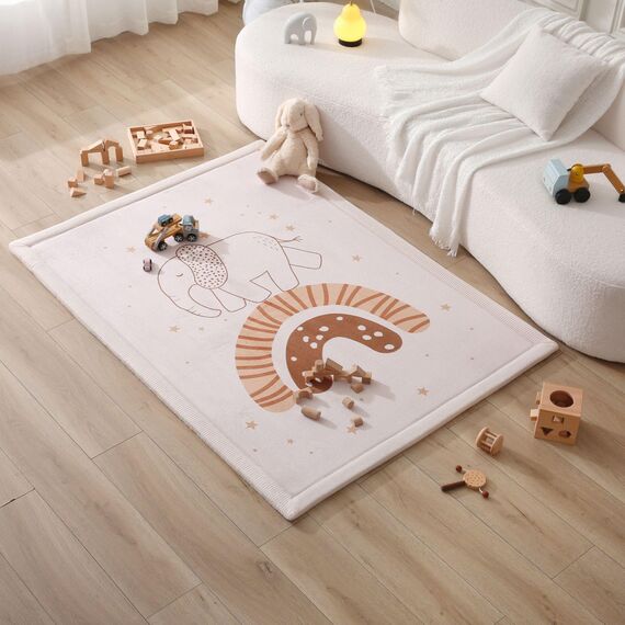 Hakuna Matte Wolkenweiche Spielmatte Baby 170x120x2,5cm – Teppich für Kinderzimmer mit hochwertigem Memory-Schaum – Krabbelmatte Baby mit Rutschfester Unterseite – Krabbeldecke, Tatami Matte