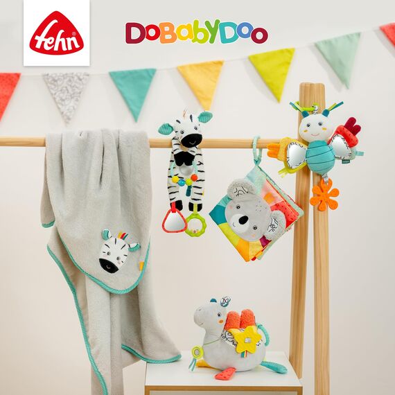 Fehn Knister-Fisch – Activity-Rascheltier zum Fühlen, Greifen, Lauschen, Spielen & Geräusche erzeugen – Spieltier fördert Babys Sinne & Motorik – Spielzeug für Babys und Kinder ab 0+ Monaten
