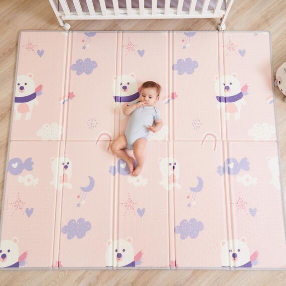 Krabbelmatte Baby Faltbar Spielmatte Kinder Spieldecke 150x180x1cm Krabbeldecke Für Baby - Babymatte Kindermatte - Schaumstoffmatte Kinderteppich- Spielteppich - Bodenmatte Kinder - Babygeschenk