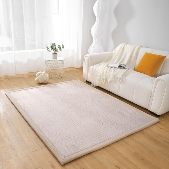 Hakuna Matte Wolkenweiche Spielmatte Baby 200x150x2,5cm – Teppich für Kinderzimmer mit hochwertigem Memory-Schaum – Krabbelmatte Baby mit Rutschfester Unterseite – Krabbeldecke, Tatami Matte