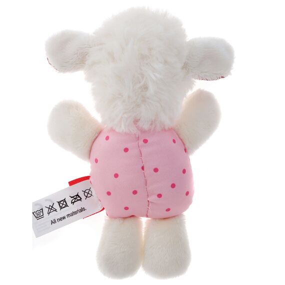 SIGIKID 41189 Rassel Schaf Red Stars Mädchen und Jungen Babyspielzeug empfohlen ab Geburt rosa
