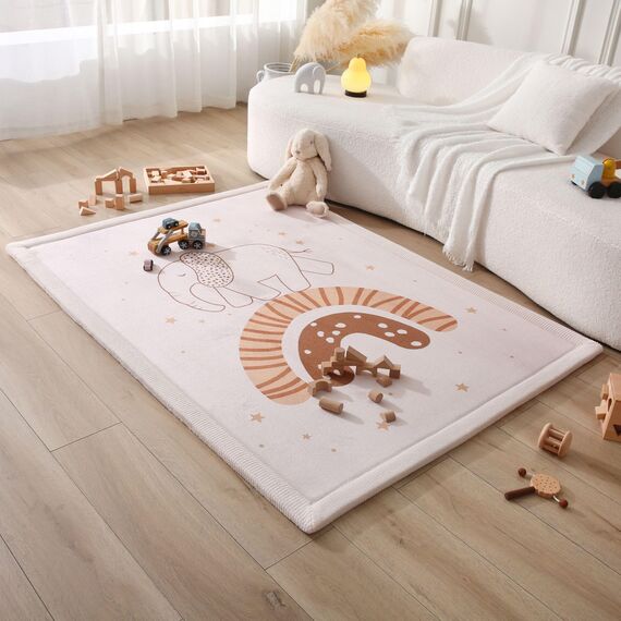 Hakuna Matte Wolkenweiche Spielmatte Baby 170x120x2,5cm – Teppich für Kinderzimmer mit hochwertigem Memory-Schaum – Krabbelmatte Baby mit Rutschfester Unterseite – Krabbeldecke, Tatami Matte