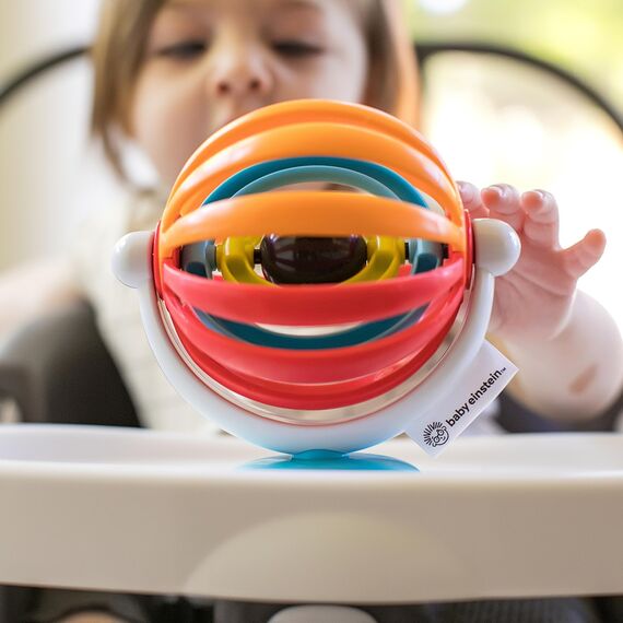 Baby Einstein, Sticky Spinner Spielzeug, perfekt auf Reisen oder für unterwegs, saugfähiger Boden zum Anbringen auf glatten Oberflächen