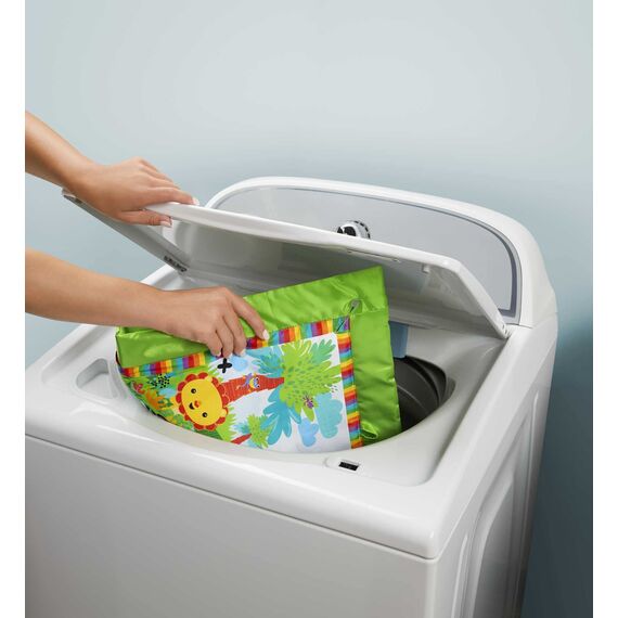 Fisher-Price Rainforest Erlebnisdecke, Krabbeldecke für Baby mit Spielbogen, Dschungel Spieldecke mit Musik und Licht, Babyspielzeug, für Neugeborene, ab Geburt, GXC35
