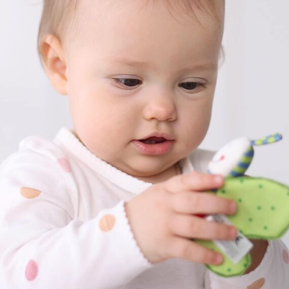 sigikid Rassel & Greiflinge Baby Activity Spielzeug Knistertuch Rassel Plüsch-Schmetterling Stofftier - Geschenk für Babys ab 3 Monaten