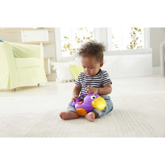 Fisher-Price Rainforest Erlebnisdecke, Krabbeldecke für Baby mit Spielbogen, Dschungel Spieldecke mit Musik und Licht, Babyspielzeug, für Neugeborene, ab Geburt, GXC35