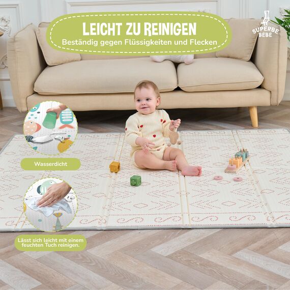 Krabbelmatte Baby Faltbar Spielmatte Kinder Spieldecke 150x180x1cm Krabbeldecke Für Baby - Babymatte Kindermatte - Schaumstoffmatte Kinderteppich- Spielteppich - Bodenmatte Kinder - Babygeschenk