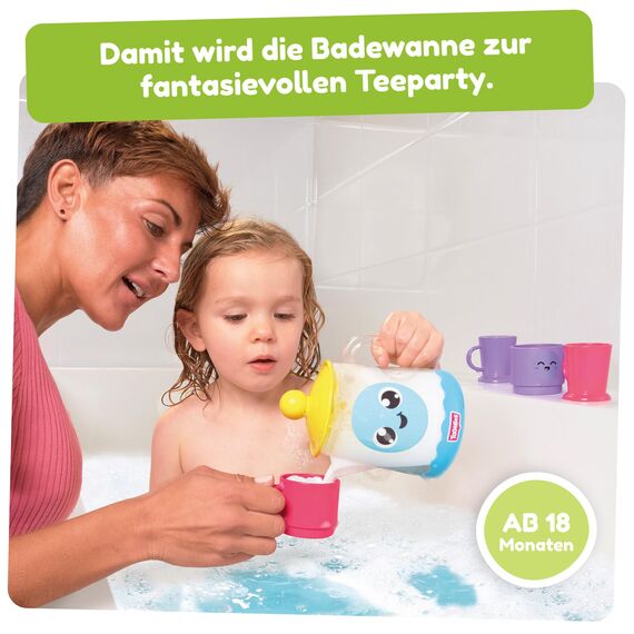 Toomies Bubble & Brew Bade-Set, schäumende Teekanne, fantasievolles Badespielzeug, Fördert Feinmotorik, Für Kinder Ab 18 Monaten