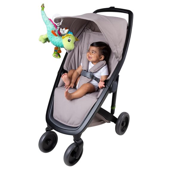Playgro Sensory Friend, Drache Dusty - Babyspielzeug - Motorik - Babysensorik - Babyrassel - Babymotorik - Kinderspielzeug - farbig