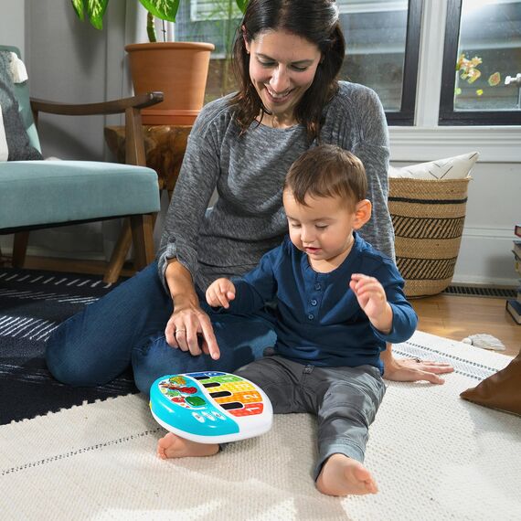 Baby Einstein, Klavier Discover & Play Musikspielzeug mit Lichtern und Melodien, lehrt Zahlen, Instrumente und Tiere in 3 Sprachen
