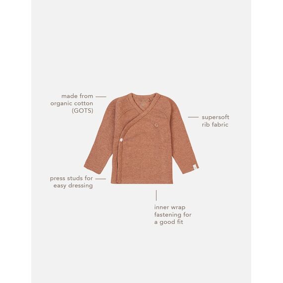 Noppies U Tee Overlap ls Rib Nanyuki