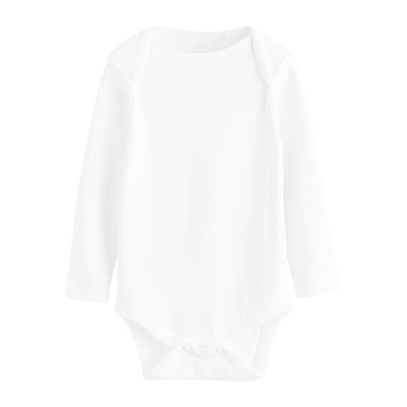 NEXT Baby Langärmelige Bodys, 10er-Pack Weiß 56-62