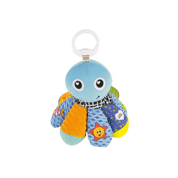 Lamaze L27514 Baby Spielzeug Sam, der Oktopus Clip & Go, das hochwertige Kleinkindspielzeug. Der quietschbunte Greifling fördert die Motorik und ist das perfekte Kinderwagenspielzeug und Kuscheltier