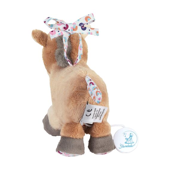 Sterntaler 6002003 Spieluhr, Stofftier Pony Pauline, Austauschbares Spielwerk, Größe: S