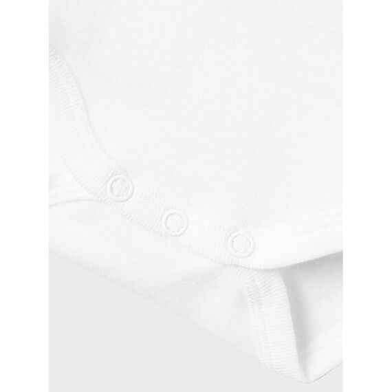 NAME IT Unisex Nbnbody 2p Ls Solid White Noos, Bright White, 86