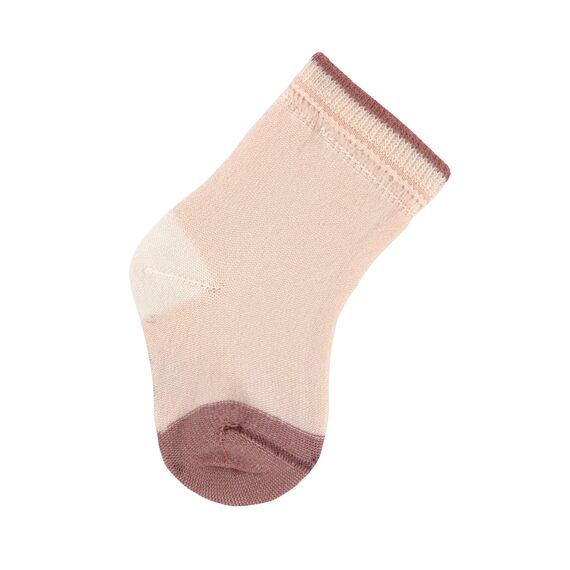 LÄSSIG Unisex Kinder- und Babysocken 3er Set/ Offwhite/ Powder Pink Größe 12-14