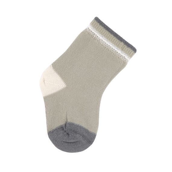 LÄSSIG Unisex Kinder- und Babysocken 3er Set/ Anthracite/Olive Größe 15-18