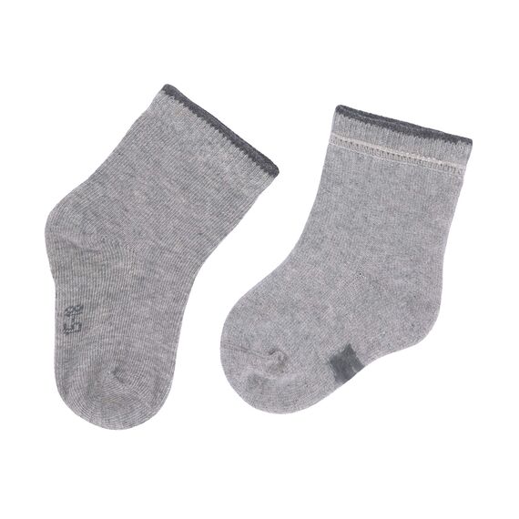 LÄSSIG Unisex Kinder- und Babysocken 3er Set/ Grey Größe 19-22