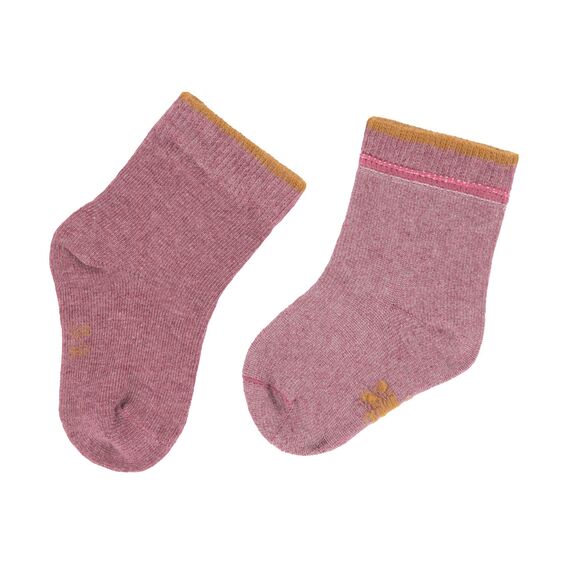 LÄSSIG Unisex Kinder- und Babysocken 3er Set/ Rosewood Größe 19-22
