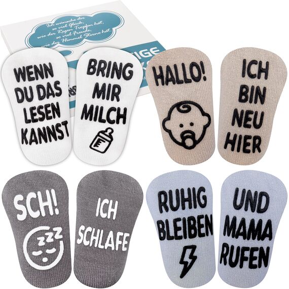 Belloxis Baby Socken 0-12 Monate Baby Geschenk Junge Geschenk Mädchen Geschenke zur Geburt Babygeschenke zur Geburt Junge Neugeborenen Zubehör für Neugeborene