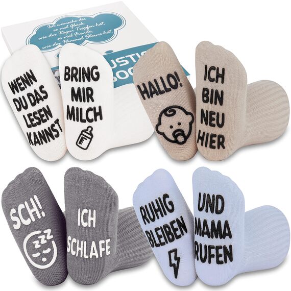 Belloxis Baby Socken 0-12 Monate Baby Geschenk Junge Geschenk Mädchen Geschenke zur Geburt Babygeschenke zur Geburt Junge Neugeborenen Zubehör für Neugeborene