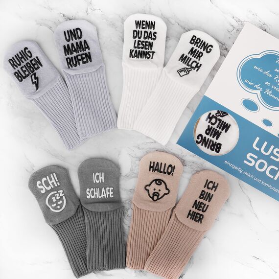 Belloxis Baby Socken 0-12 Monate Baby Geschenk Junge Geschenk Mädchen Geschenke zur Geburt Babygeschenke zur Geburt Junge Neugeborenen Zubehör für Neugeborene