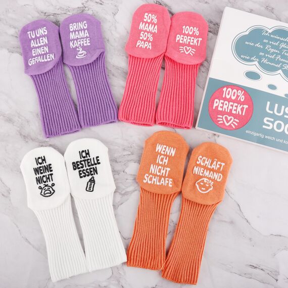 Belloxis Baby Geschenk für Mädchen - Socken 0-12 Monate - Neugeborenen Geschenke zur Geburt - Babygeschenke für Werdende Mutter - Baby Born Zubehör