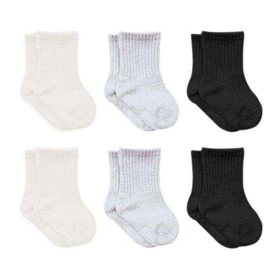 bistyle Baumwolle 6 Paar Baby Socken für Neugeborene Säugling 0-3 Monate bis 2-3 Jahre | Duftend Baby Socken | Jungen Mädchen Kleinkind Socken (as3, age, 0_month, 3_months, Ecru)