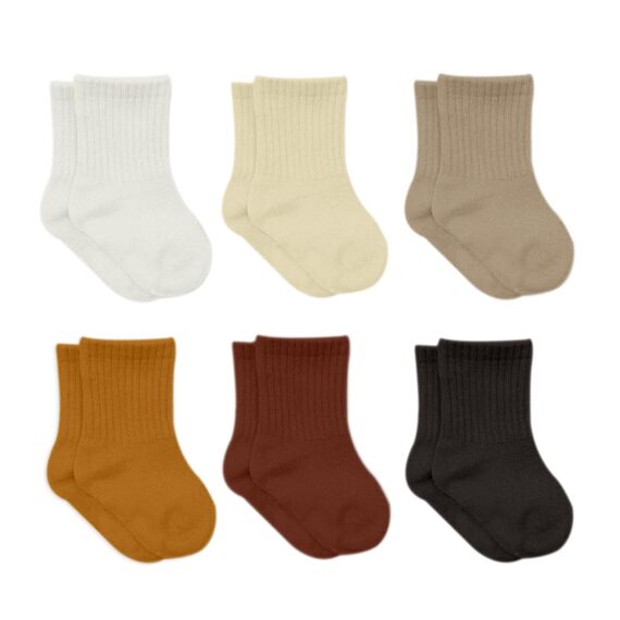 bistyle Baumwolle 6 Paar Baby Socken für Neugeborene Säugling 0-3 Monate bis 2-3 Jahre | Duftend Baby Socken | Jungen Mädchen Kleinkind Socken (as3, age, 12_months, 24_months, Braun)