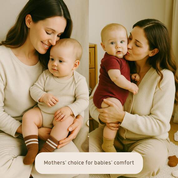 bistyle Baumwolle 6 Paar Baby Socken für Neugeborene Säugling 0-3 Monate bis 2-3 Jahre | Duftend Baby Socken | Jungen Mädchen Kleinkind Socken (as3, age, 0_month, 6_months, Weiß (Gestreift))