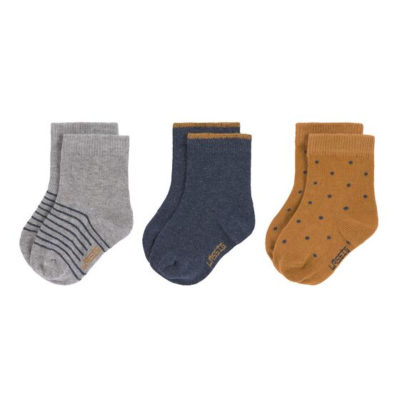 LÄSSIG Unisex Kinder- und Babysocken 3er Set/Blue Größe 27-30