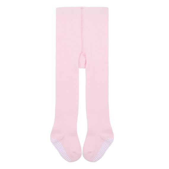 Durio Baby Strumpfhose für Mädchen Baumwolle Kinderstrumpfhose Kleinkind Strumpfhosen Set Leggings Anti-Rutsch Rutschfest Stoppersocken 3 Paar-Schwarz Weiß u. Pink 1-2 Jahre