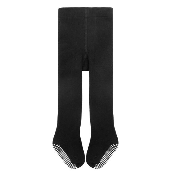Durio Baby Strumpfhose für Mädchen Baumwolle Kinderstrumpfhose Kleinkind Strumpfhosen Set Leggings Anti-Rutsch Rutschfest Stoppersocken 3 Paar-Schwarz Weiß u. Pink 0-6 Monate