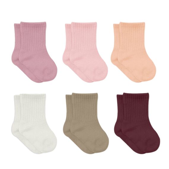 bistyle Baumwolle 6 Paar Baby Socken für Neugeborene Säugling 0-3 Monate bis 2-3 Jahre | Duftend Baby Socken | Jungen Mädchen Kleinkind Socken (as3, age, 2_years, 3_years, Rose)