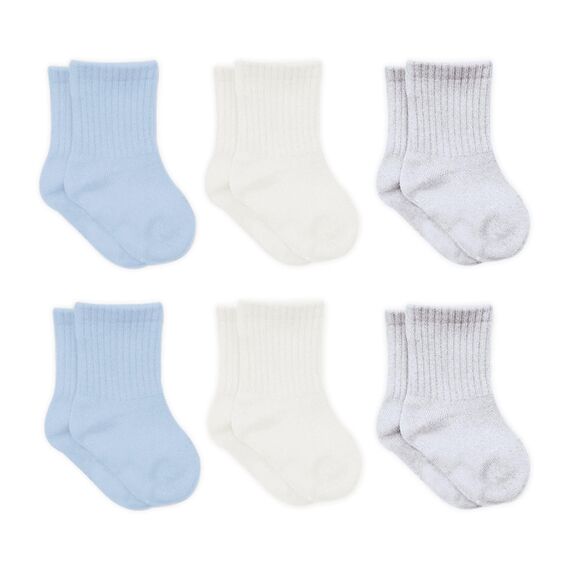bistyle Baumwolle 6 Paar Baby Socken für Neugeborene Säugling 0-3 Monate bis 2-3 Jahre | Duftend Baby Socken | Jungen Mädchen Kleinkind Socken (as3, age, 12_months, 24_months, Blau)