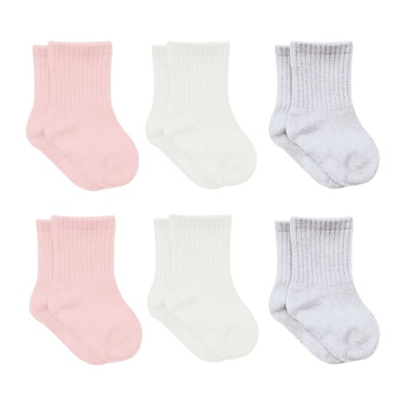 bistyle Baumwolle 6 Paar Baby Socken für Neugeborene Säugling 0-3 Monate bis 2-3 Jahre | Duftend Baby Socken | Jungen Mädchen Kleinkind Socken (as3, age, 12_months, 24_months, Rosa)