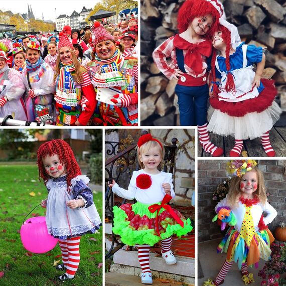 Durio Baby Strumpfhose für Mädchen Baumwolle Kinderstrumpfhose Kinder Strumpfhosen Set Warme Strümpfe Leggings Karneval Rot und Weiß Ringelstrumpfhose Kinder 4-6 Jahre