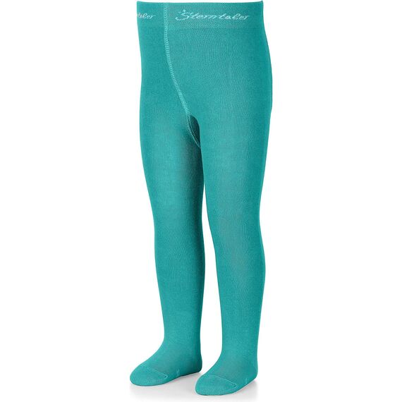 Sterntaler Strumpfhose uni - Baby und Kinder Strumpfhose mit hohem Baumwollanteil (90%) - hautsympathisch - bequeme Passform - pflegeleicht -Babykleidung ab Geburt - Größe 50, Farbe eisgrün