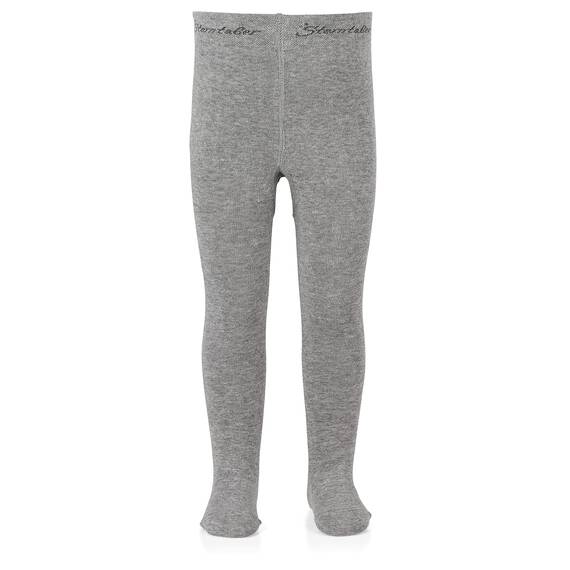 Sterntaler Strumpfhose uni - Baby und Kinder Strumpfhose mit hohem Baumwollanteil (90%) - hautsympathisch - bequeme Passform - pflegeleicht -Babykleidung ab Geburt - Größe 68, Farbe silber melange