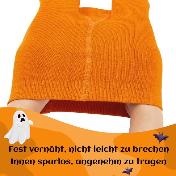 Durio Baby Strumpfhose für Mädchen Baumwolle Kinderstrumpfhose Kinder Strumpfhosen Set Warme Strümpfe Leggings Allerheiligen Orange und Schwarz Ringelstrumpfhose Kinder 6-9 Jahre