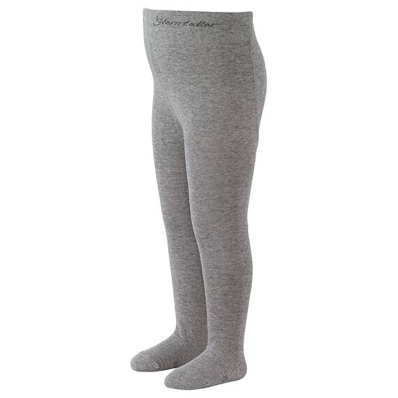 Sterntaler Strumpfhose uni - Baby und Kinder Strumpfhose mit hohem Baumwollanteil (90%) - hautsympathisch - bequeme Passform - pflegeleicht -Babykleidung ab Geburt - Größe 56, Farbe silber melange