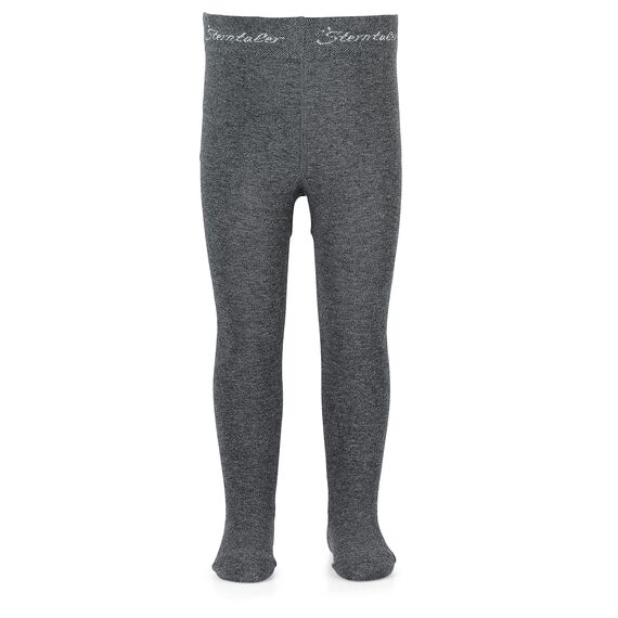 Sterntaler Strumpfhose uni - Baby und Kinder Strumpfhose mit hohem Baumwollanteil (90%) - hautsympathisch - bequeme Passform - pflegeleicht -Babykleidung ab Geburt - Größe 50, Farbe anthrazit melange