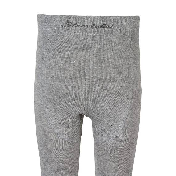 Sterntaler Strumpfhose uni - Baby und Kinder Strumpfhose mit hohem Baumwollanteil (90%) - hautsympathisch - bequeme Passform - pflegeleicht -Babykleidung ab Geburt - Größe 56, Farbe silber melange