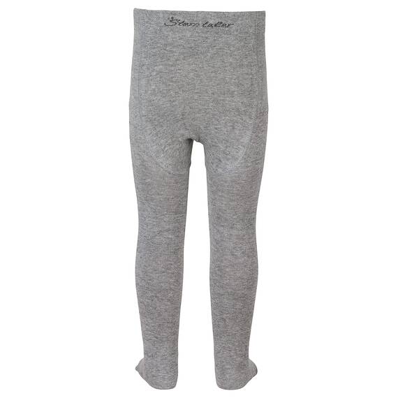 Sterntaler Strumpfhose uni - Baby und Kinder Strumpfhose mit hohem Baumwollanteil (90%) - hautsympathisch - bequeme Passform - pflegeleicht -Babykleidung ab Geburt - Größe 56, Farbe silber melange
